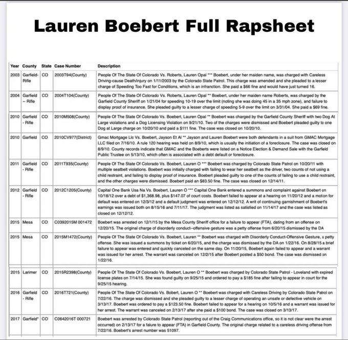 MichelleMariSt2's tweet photo. @laurenboebert https://t.co/GnF37zrqe5