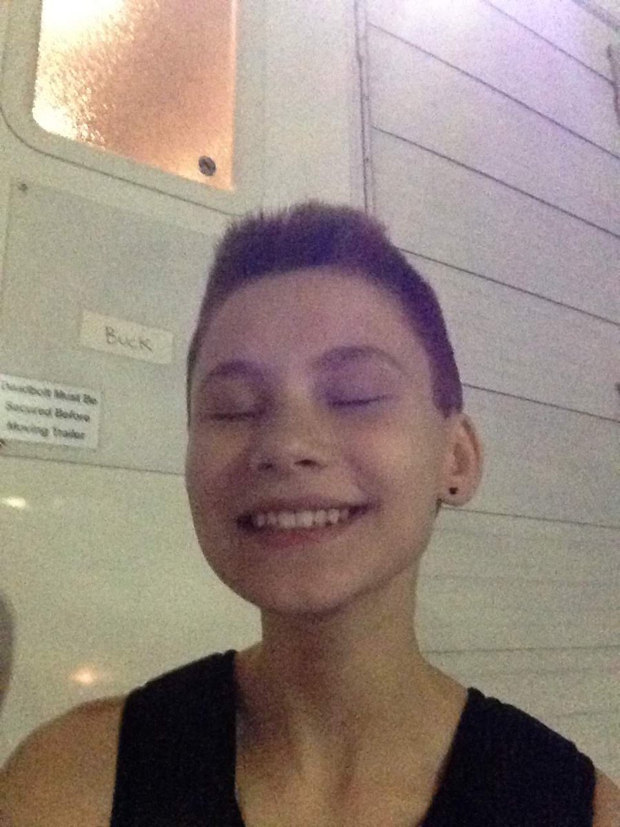 april 20 2016 (my 15th birthday!) vs my last day on set for Part I of The OA, june 2 2016with my trailer for Buck 