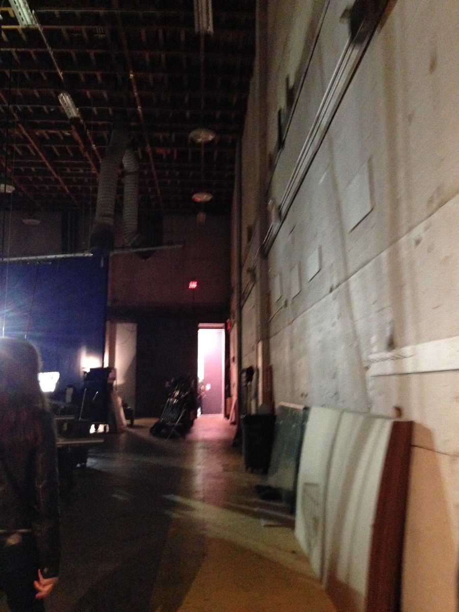 this sort of environment is super familiar to me now, but in 2016 i was experiencing working as an actor for the first time and had never been on a film set or a sound stage before. this is what most buildings that shows are filmed in look like. excuse the quality, it was 2016.
