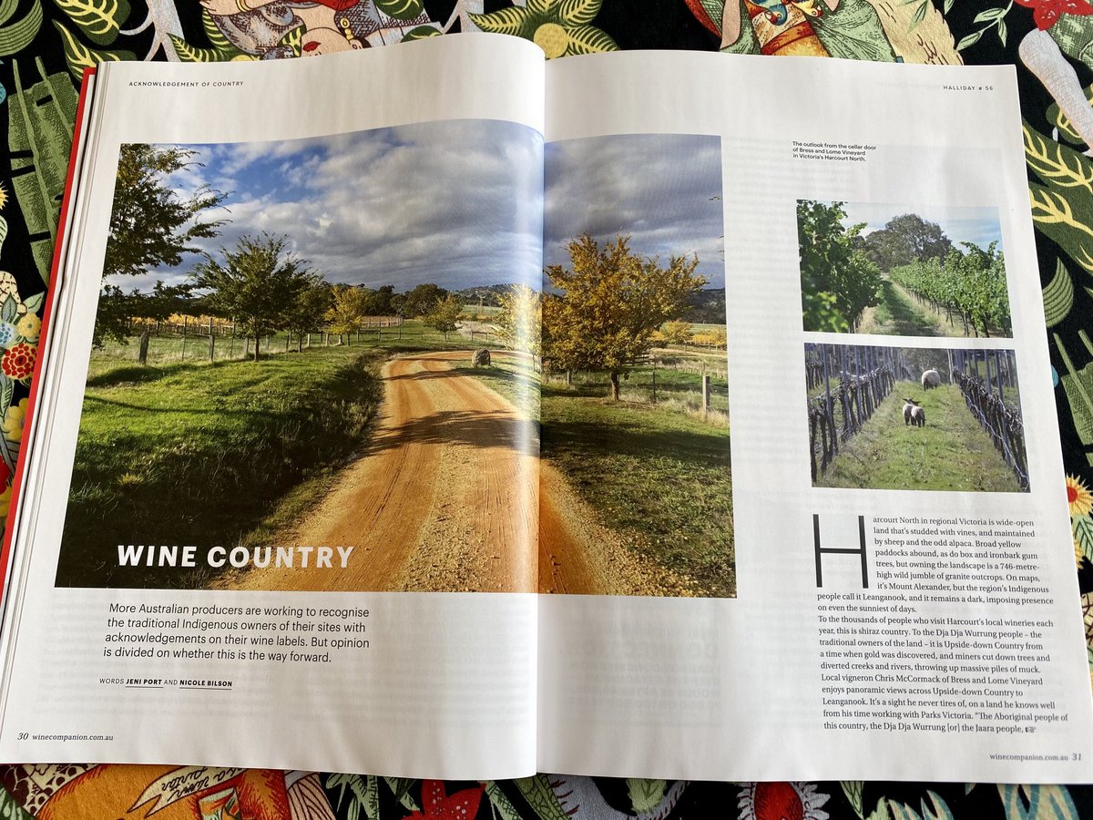 Acknowledgement of Country by Australian wineries is an important read (even if I do say so myself). Out in the latest Halliday Wine Companion magazine (Feb-March edition).