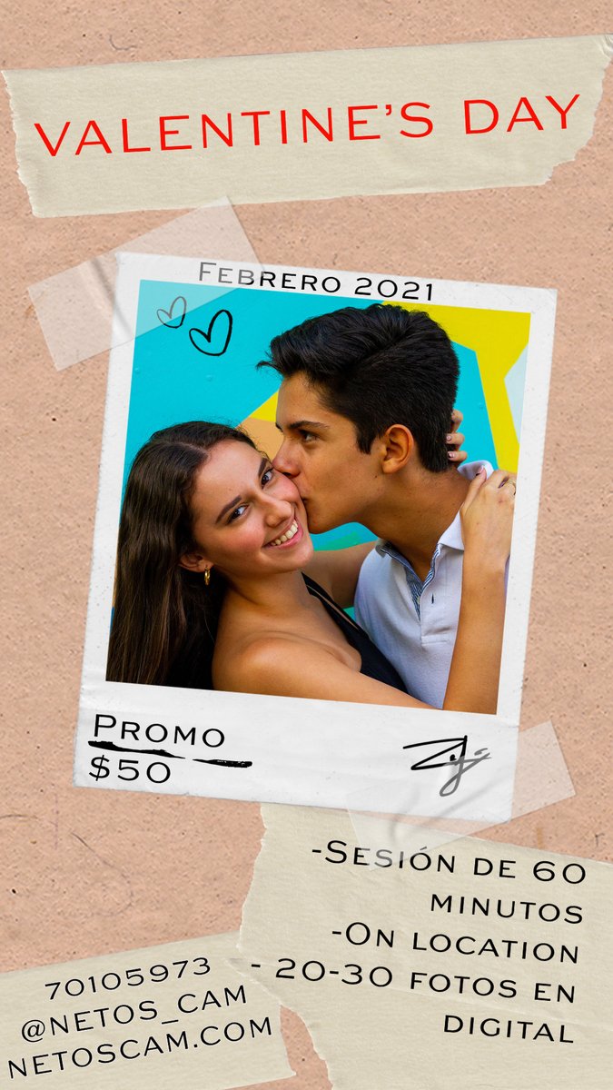 Netos_cam's tweet image. Promo de Valentine's Day para todo febrero!!