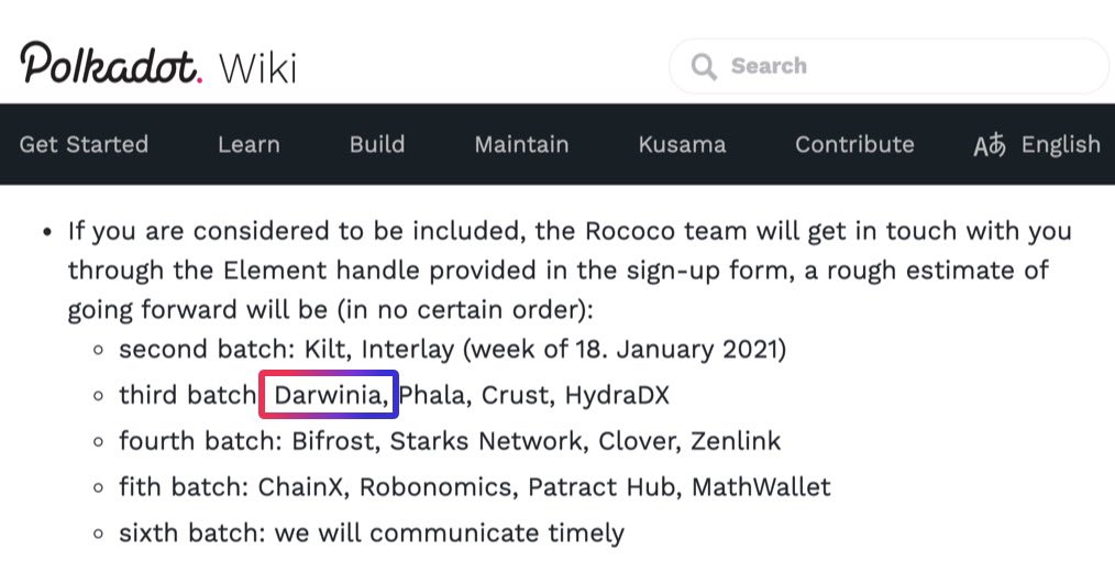 DarwiniaNetwork's tweet photo. Amazing News：Darwinia will soon be building on the @polkadot Rococo Parachain in the first three batches with @PhalaNetwork  @CrustNetwork @hydra_dx . https://t.co/6p7El7MaUT