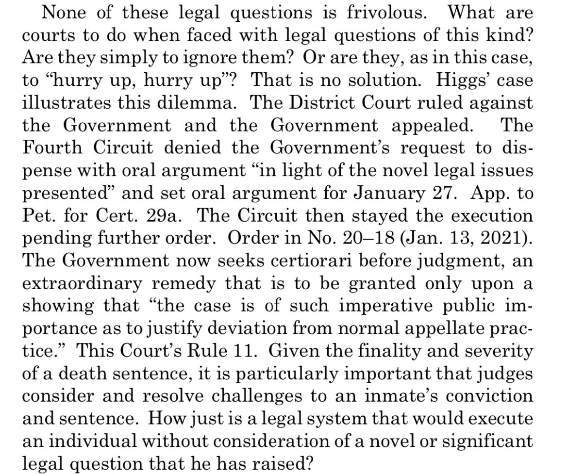 Here is Breyer on the SCOTUS majority’s rush to execute