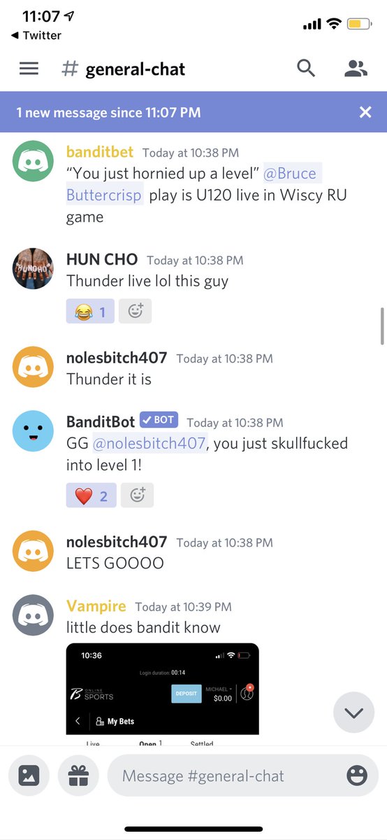 BanditBet's tweet photo. Bandits cashed #rutgers #wiscy U120 live easy in the chat @quiros_brandon why did you have to mush Rutgers ?! Not mad just sad the boys couldn’t hit a 3 tonight! What’s the NFL plays tomorrow looking like 👀 DM @BanditBet if you want to join the discord for live plays all weekend https://t.co/iAVlVjjulO