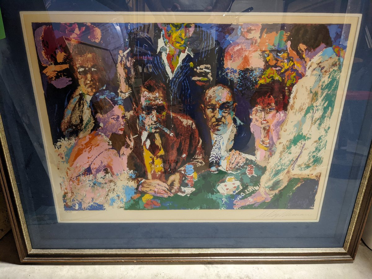 Picked up a very cool piece by #LeroyNeiman the other day. I believe piece is called blackjack?

#art #lasvegas #blackjack