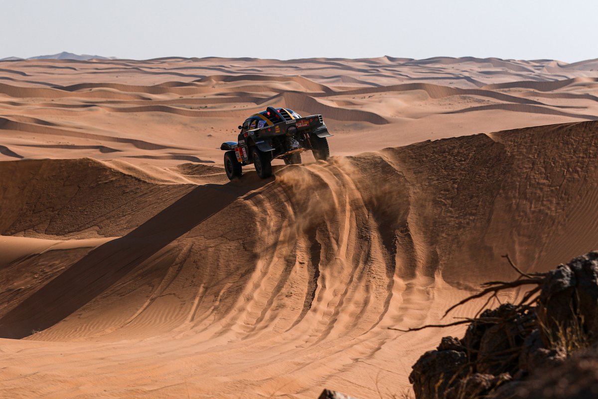 Top1OilUSA's tweet photo. Congrats to Han Wei &amp; co-driver Min Liao on their 18th place finish at the Dakar Rally (in Saudi Arabia). TOP 1 is proud to sponsor Han Wei, one of the most accomplished offroad drivers in China, on his journey to be a force on the intnl offroad scene. #LifeIsAnAdventure https://t.co/jAAWhpTDof
