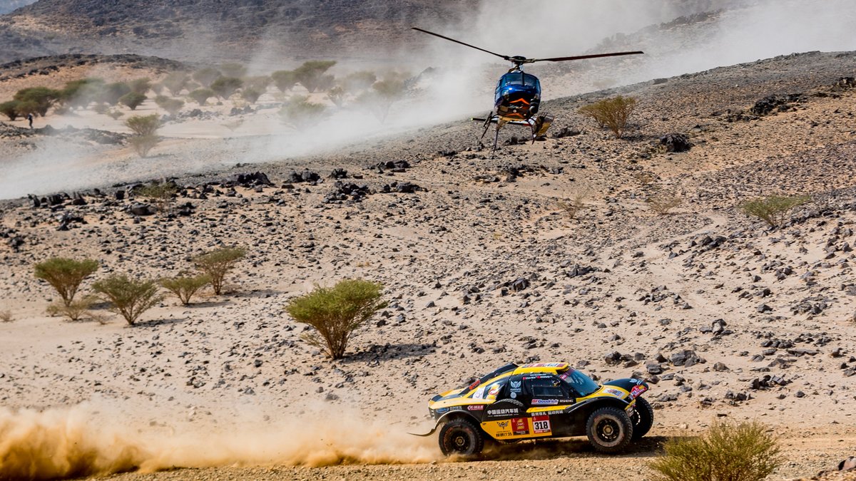 Top1OilUSA's tweet photo. Congrats to Han Wei &amp; co-driver Min Liao on their 18th place finish at the Dakar Rally (in Saudi Arabia). TOP 1 is proud to sponsor Han Wei, one of the most accomplished offroad drivers in China, on his journey to be a force on the intnl offroad scene. #LifeIsAnAdventure https://t.co/jAAWhpTDof
