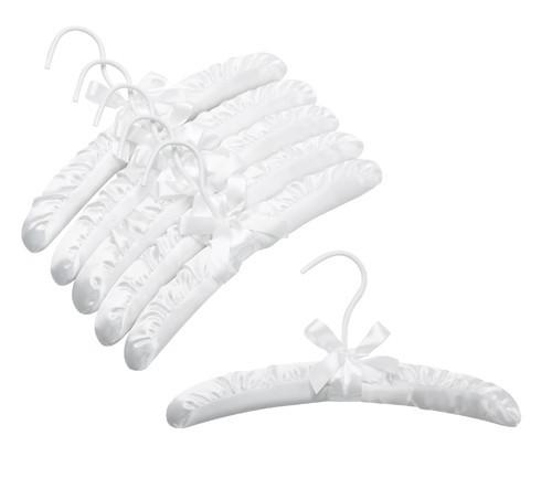 Satin padded children hangers are just the right choice for keeping baby's clothes neat and organized. Available in different colors. Can be customized. #satinhanger #kidshanger #childrenhangers #hangers #clothhangers #decor #interiordecor