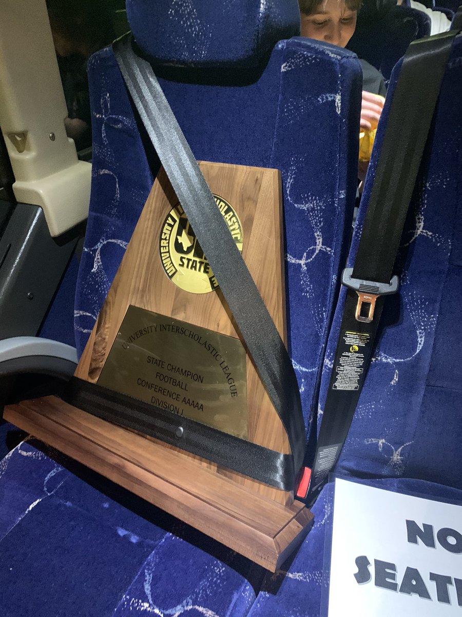 Coming home to Southeast
 Denton.  STATE CHAMPS!

#ONE