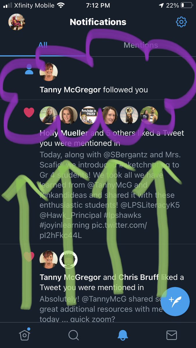 Sandra Bergantz (@sbergantz) on Twitter photo Today’s a good day! THE <a href="/TannyMcG/">Tanny McGregor</a> followed me! I’ve framed the important information and brought arrows to the details! #inkandideas #sketchnoting Today’s a good day! THE <a href="/TannyMcG/">Tanny McGregor</a> followed me! I’ve framed the important information and brought arrows to the details! #inkandideas #sketchnoting