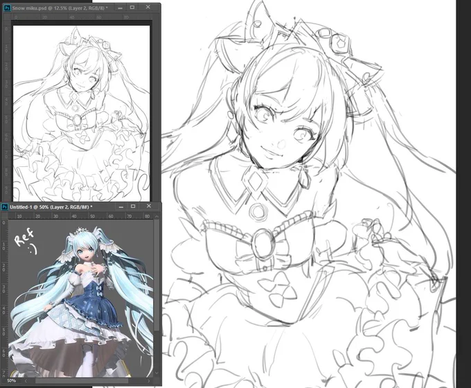 Working on a snow Miku piece today on stream :)
https://t.co/7BD2t2Lthp 