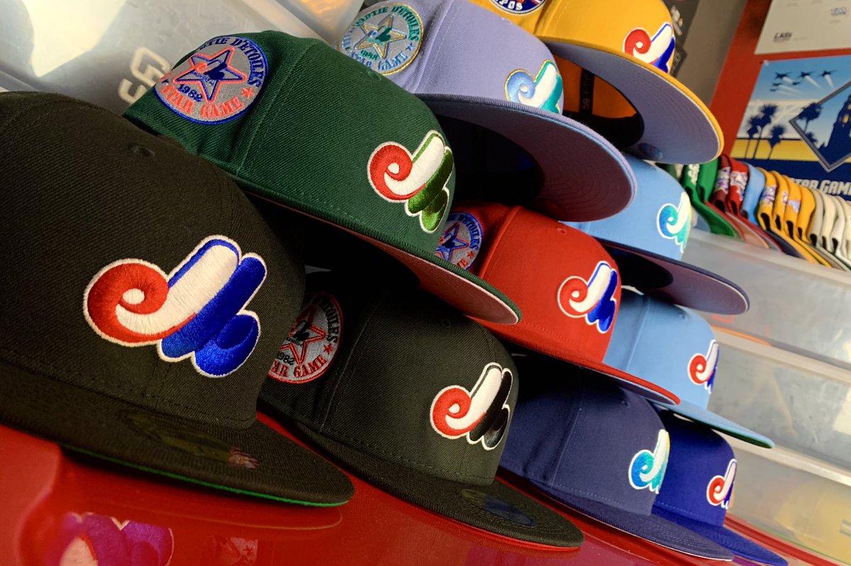 I've also embarked on another small hat journey to archive a team from the past. Here's an Expos hat pyramid,  @bensbiz!