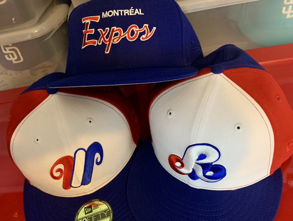 I've also embarked on another small hat journey to archive a team from the past. Here's an Expos hat pyramid,  @bensbiz!