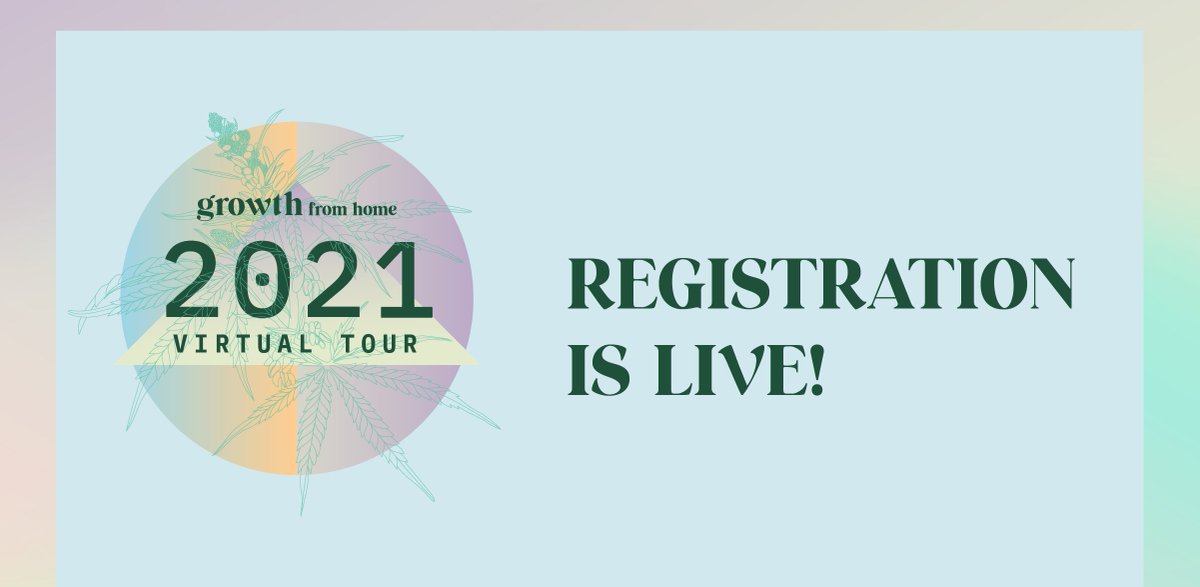 growthevent's tweet photo. Registration for the first stop on the Growth from Home Virtual Tour is now open (and free!)
 
https://t.co/VJgBGk6ATg
 
#Growth #GrowthFromHome  #VirtualTour #Cannabis https://t.co/1H3BCAohyC