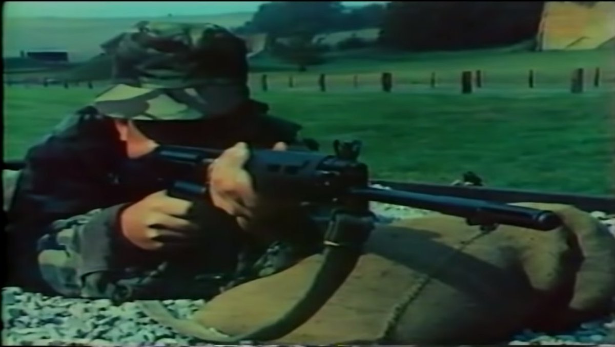 Some screen shots from the 1970s vintage 'Shoot To Kill' British Army marksmanship video. The phrase 'Shoot To Kill' was first used in British Army films just before  #WW2.  #History  #ColdWar