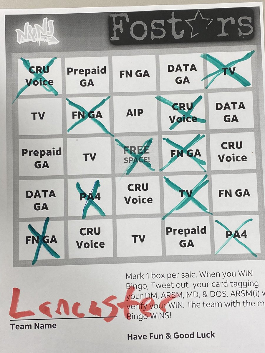 ShaunATT2021's tweet photo. @CamisBUFF @judy_cavalieri @DarleneBroadbe1 @DennisJFosterJR  #Bingo#2! https://t.co/v9kUWQTFDS