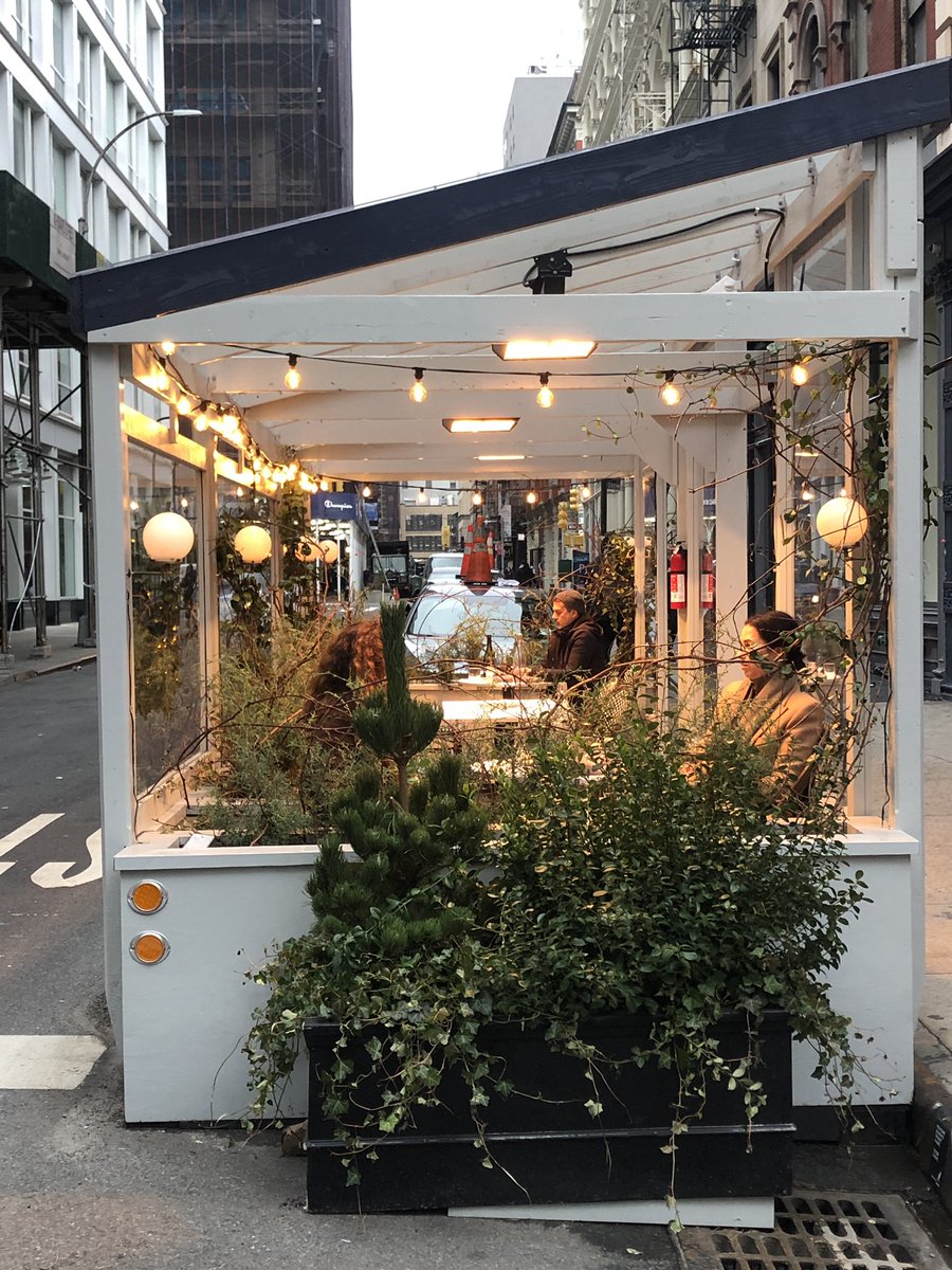 There aren’t a large amount of dining decks but those that exist bring a lot to the street, including La Mercerie, which may have one of best corner holding set ups at Howard and Mercer. High marks for Lure and NoMo Kitchen as well.