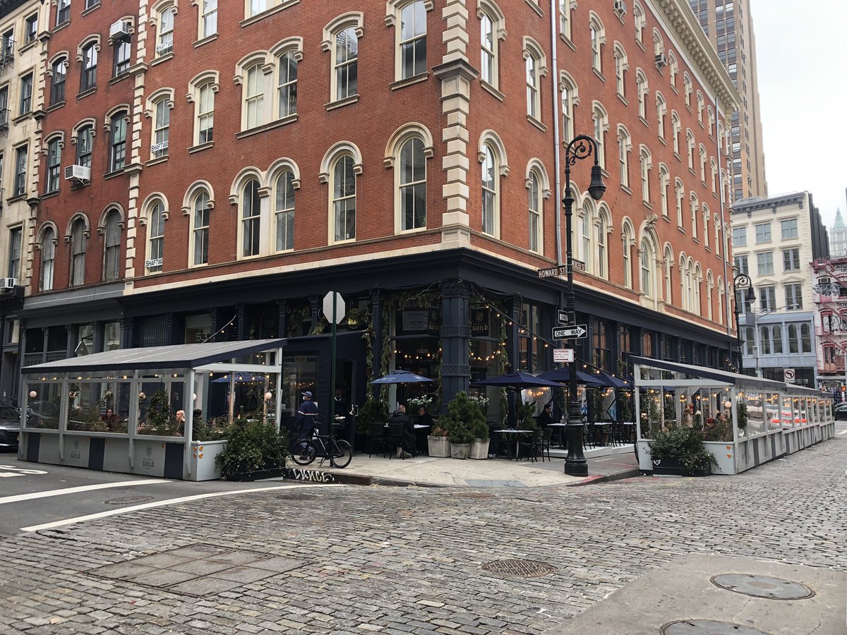 There aren’t a large amount of dining decks but those that exist bring a lot to the street, including La Mercerie, which may have one of best corner holding set ups at Howard and Mercer. High marks for Lure and NoMo Kitchen as well.