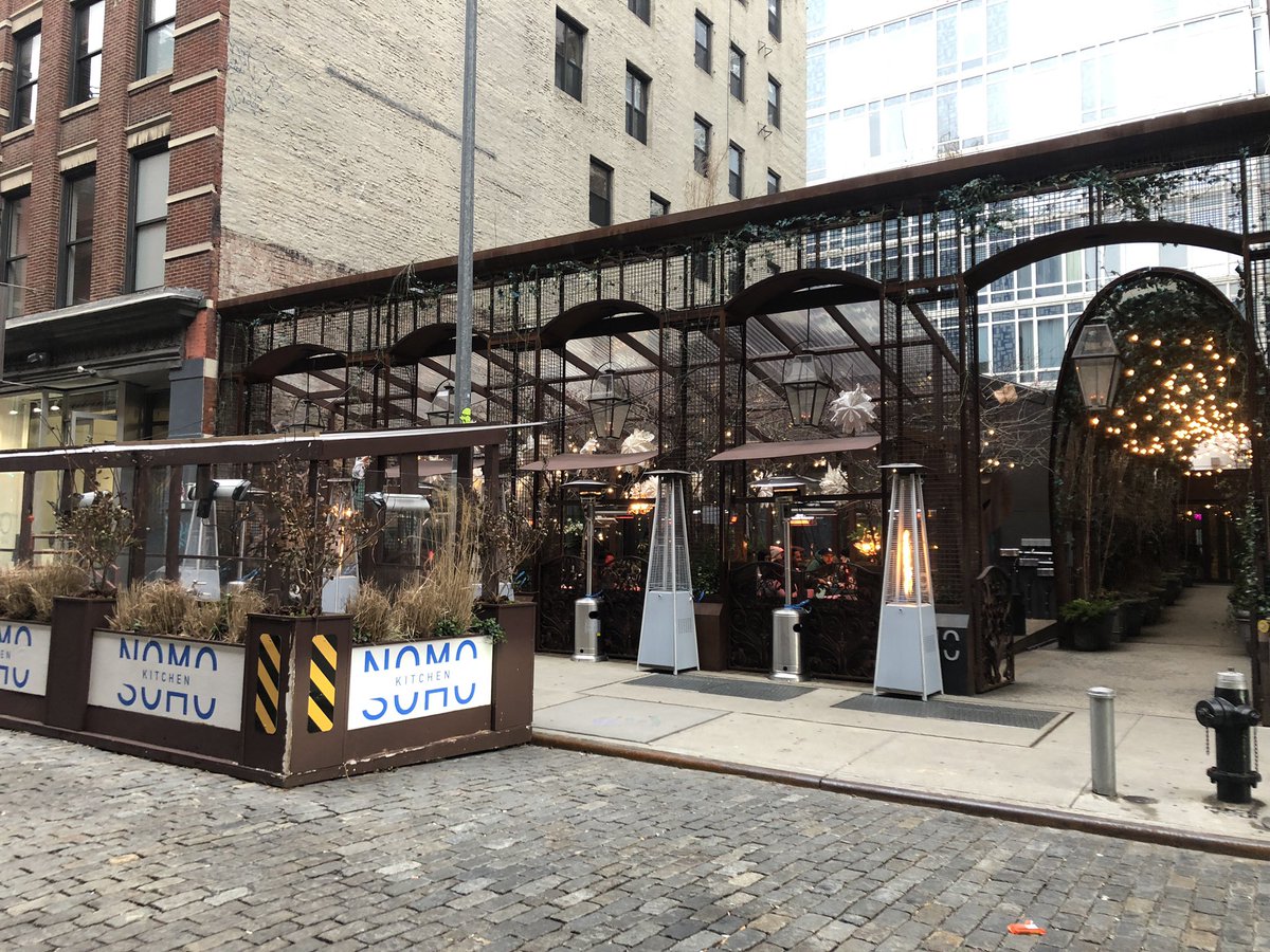 There aren’t a large amount of dining decks but those that exist bring a lot to the street, including La Mercerie, which may have one of best corner holding set ups at Howard and Mercer. High marks for Lure and NoMo Kitchen as well.