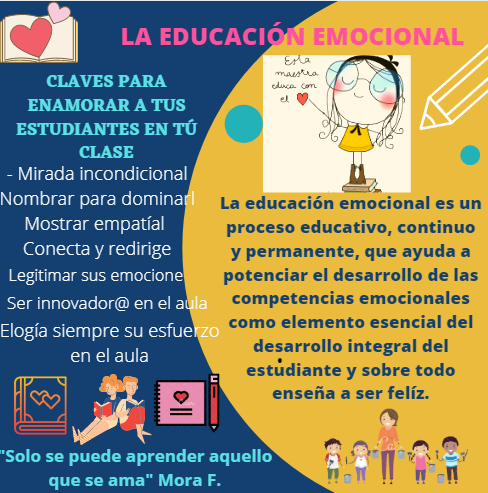 Sandrita17PCB's tweet photo. #porunamejorsociedad La educación emocional debe aplicarse en todas las instituciones educativas para que l@s estudiantes aprendan sin miedos y sean felices. Y se debe comenzar por empoderar a l@s docentes en este nuevo reto educativo #FLICH #CIEEB https://t.co/fkU2Al4blq