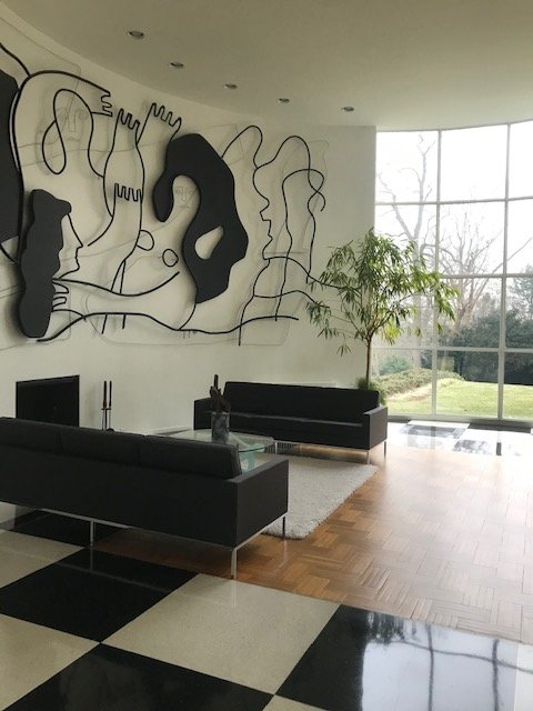 The real star of the wandersome day though--the Wallace Harrison House