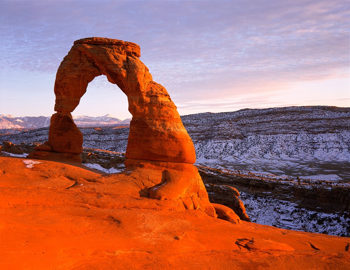 US Department of the Interior (@interior) on Twitter photo Delicate Arch, sometimes unofficially called "License Plate Arch," is a spectacular place to watch the sunset in <a href="/ArchesNPS/">Arches National Park</a>, #Utah. The hike can be icy during the winter, so bring traction devices and stop by the visitor center patio for trail conditions. Delicate Arch, sometimes unofficially called "License Plate Arch," is a spectacular place to watch the sunset in <a href="/ArchesNPS/">Arches National Park</a>, #Utah. The hike can be icy during the winter, so bring traction devices and stop by the visitor center patio for trail conditions.