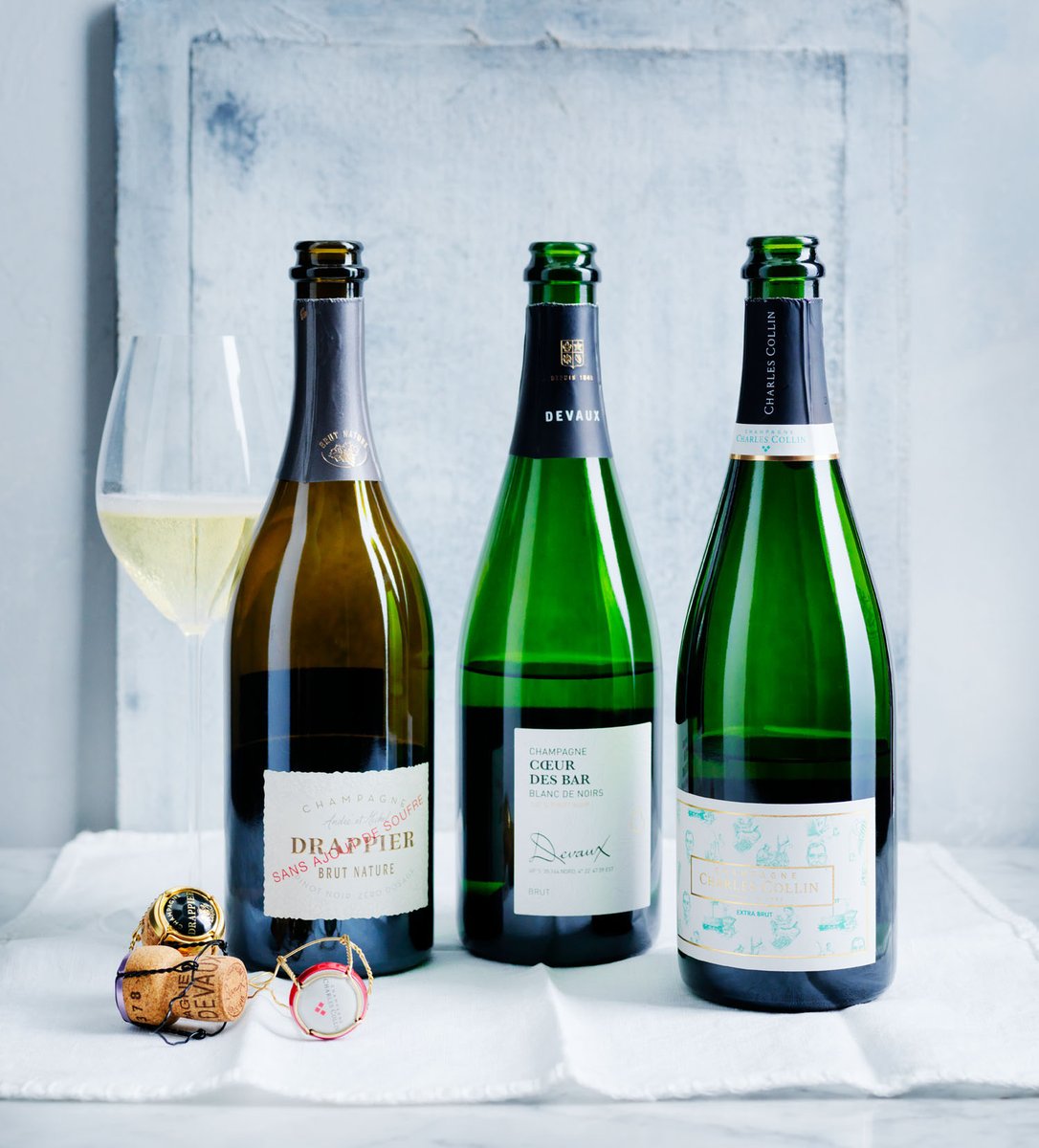 theWINEmag's tweet photo. GT WINE tasted its way through an exciting range of #BlancDeNoirs from #Champagne and #Australia. The two wines that scored the highest were the NV #CharlesCollin Extra Brut and NV @ChampagneDevaux Coeur des Bar Blanc de Noirs. Find out why: https://t.co/HEd0P6eT5k https://t.co/KdjqctGQuB