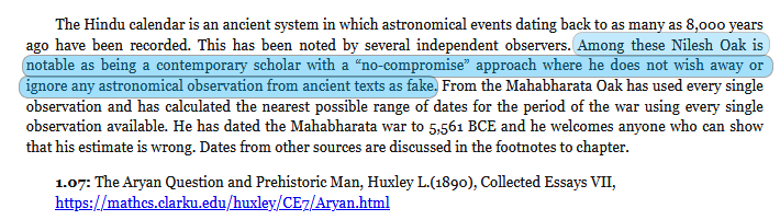 For a moment I too thought how can Oak be such a fool and confuse an analogy of moon with astronomical information about moon. But then I got reminded of his Padre-Indology framework ethics by  @bennedose in his book on AIT.16/ https://www.amazon.ca/Aryan-Invasion-Myth-Uncovering-evidence-ebook/dp/B08S76V16R/ref=sr_1_1?dchild=1&keywords=aryan+invasion&qid=1610758951&sr=8-1