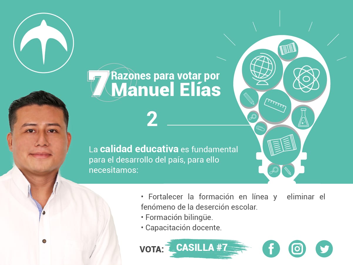 ManuElias7_'s tweet photo. Me complace presentarles la propuesta 2 de nuestra plataforma legislativa, la cual se enfocará en el área de educación. https://t.co/I5NTun2Nvm