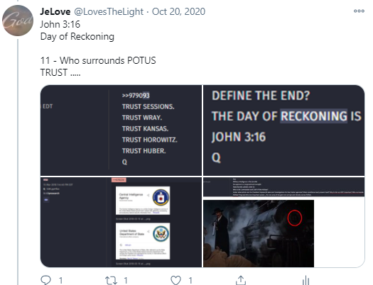 "You called down the thunder? Well now you got it.""You tell'em the laws coming....and hells coming with me"Its a Day of Reckoning.3:1642 https://twitter.com/LovesTheLight/status/1318650691485896704?s=20