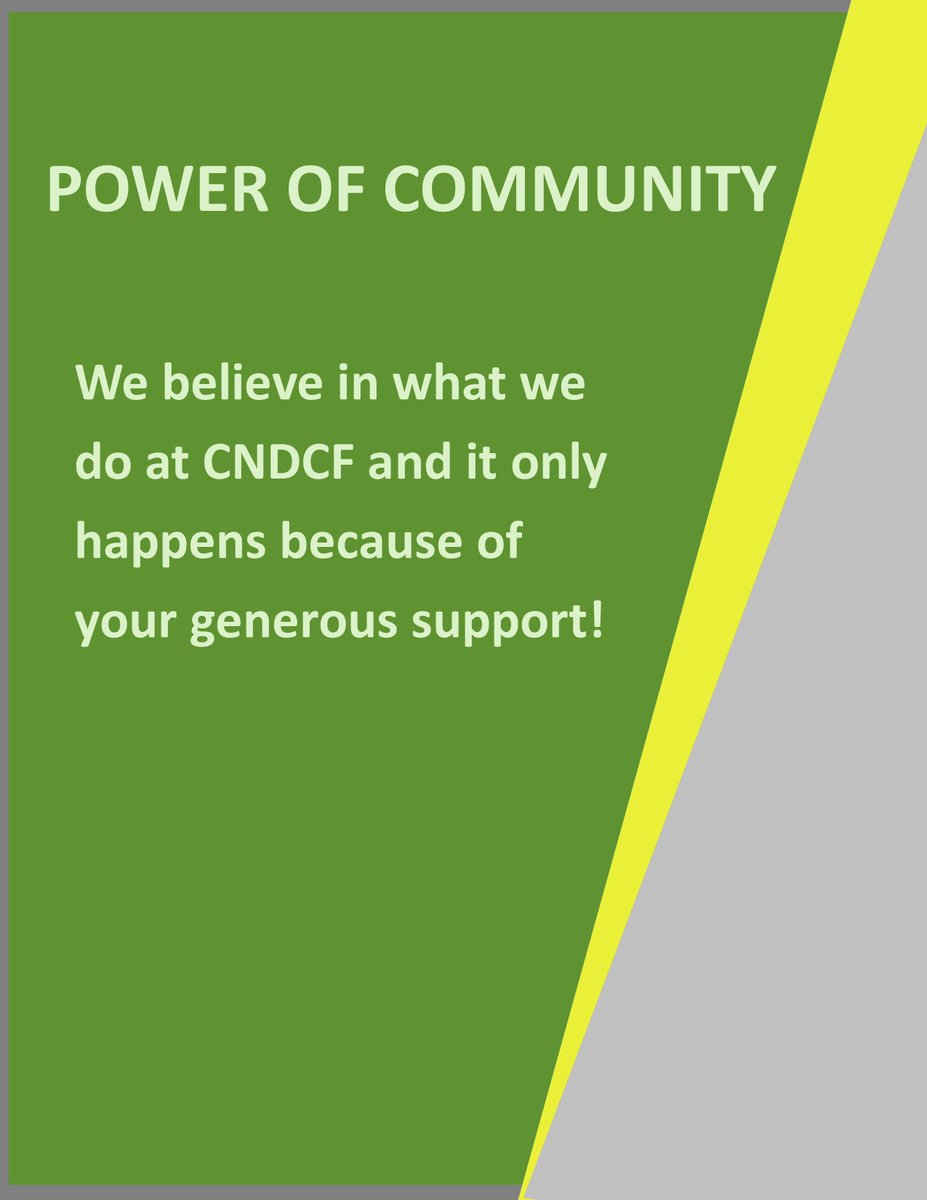 CNDCF's tweet photo. POWER OF COMMUNITY starts with just one person! Through the work of generous donors who choose to support organizations we help to make that change. #cndcf #ourcommunity https://t.co/rd1ITv8SNZ