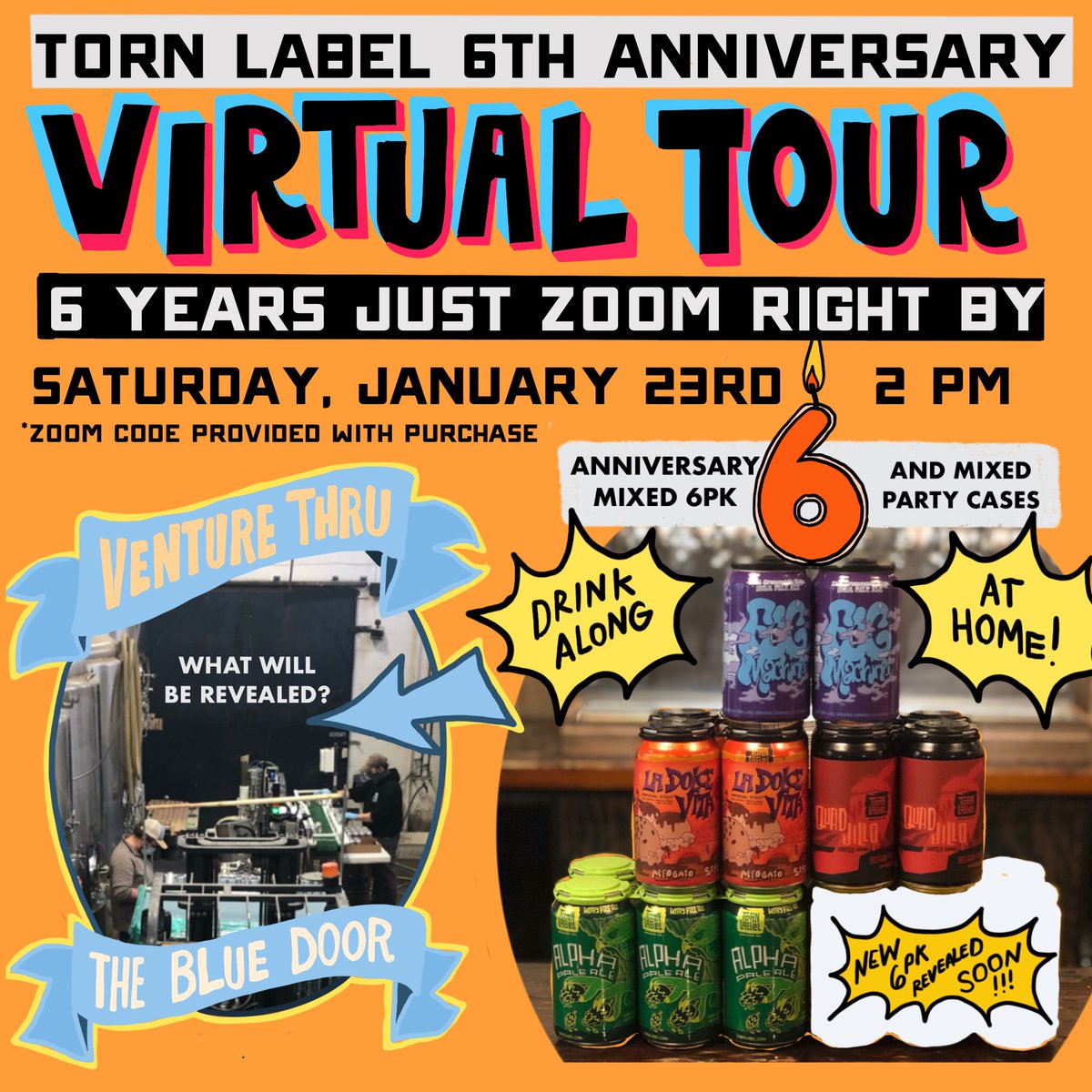 It's our 6th Anniversary! But. . . sadly we can't have a big gathering to celebrate this year. So we're going virtual! 

We'll take you on a tour including a sneak peek BEHIND THE BLUE DOOR, and our exciting secret project in progress. Learn how to join:

facebook.com/31057750243091…
