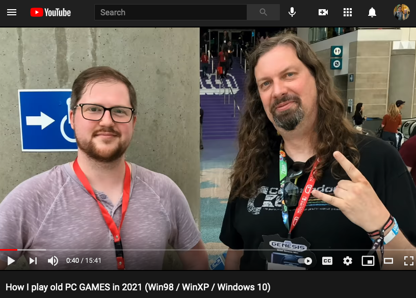 thinkjotter's tweet image. @lazygamereviews featured in the opening of @MetalJesusRocks retro PC gaming video -- word.