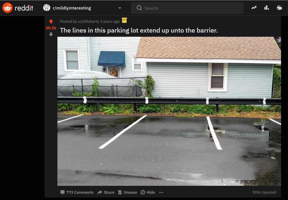 ebflaherty's tweet photo. @the_fashionball Hey, I took that parking lot pic! And it went to the front page of Reddit! https://t.co/gUHsWoMhpk