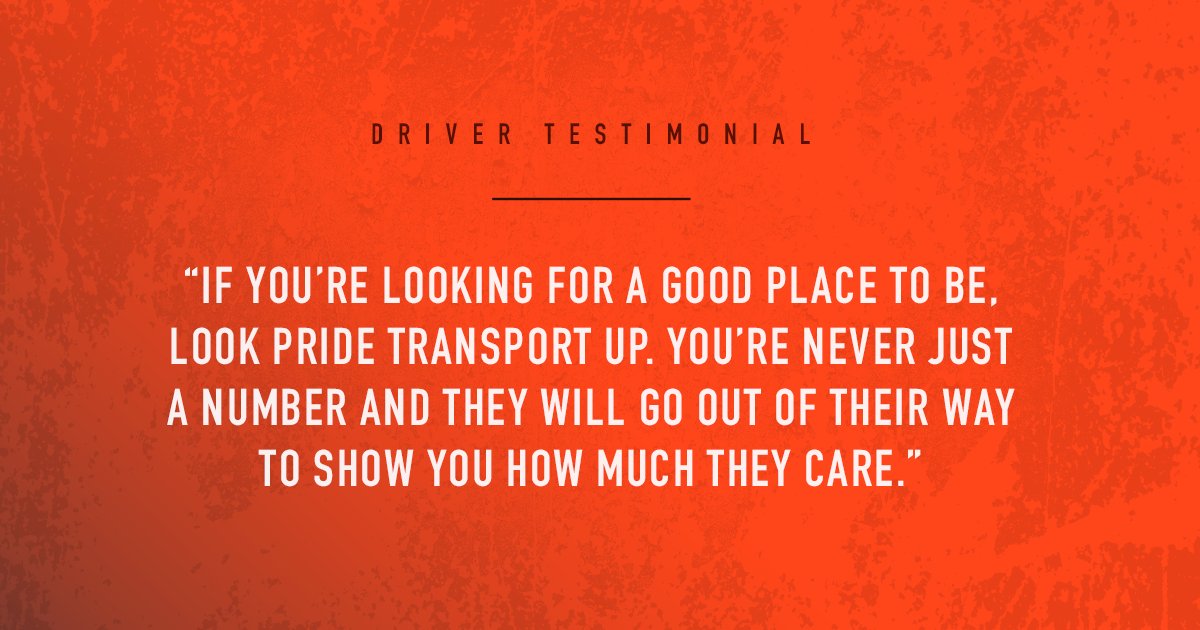 Pride_Transport's tweet photo. We pride ourselves on giving our drivers a family atmosphere they can count on 👍 #drivepride https://t.co/iyadEheGkP