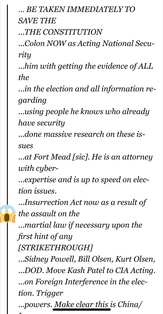 “ #InsurrectionAct now as a result of the assault on the... #MartialLaw if necessary upon the first hint of any”Lindell appears to be arguing that, in response to the violence at the Capitol, Trump should invoke the  #InsurrectionAct, which would allow him to impose  #MartialLaw.