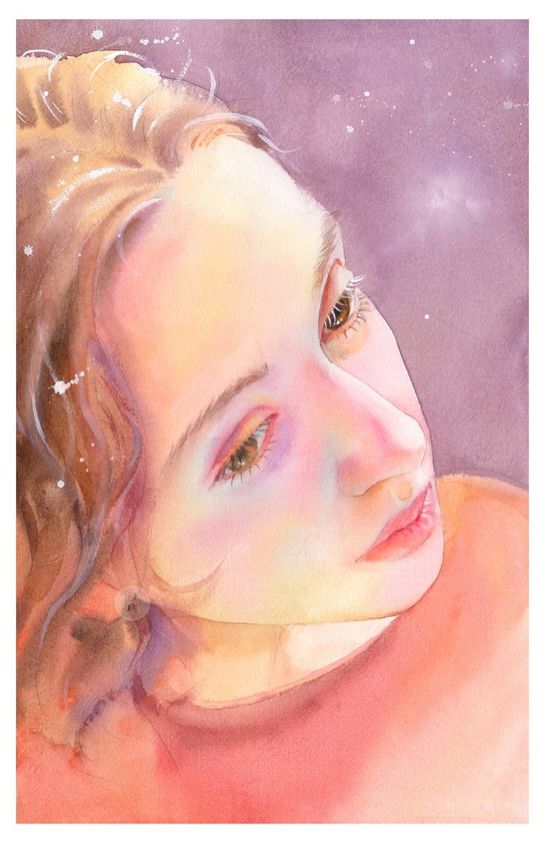 又画教育on Twitter 水彩人物 粉色少女 水彩 人物 绘画 Watercolor Scenery Painting 水彩画 水彩イラスト 水彩フレーム Personages