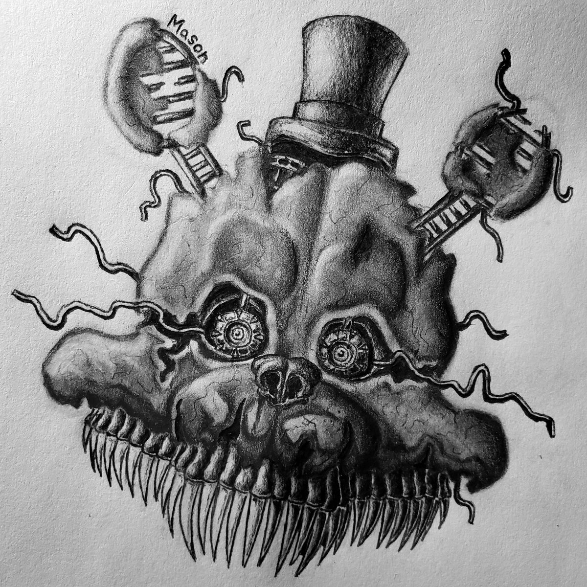 MikeyM32_'s tweet photo. Thought I'd take a moment to share some of my best Five Nights at Freddy's drawings while #FNAF is trending :D https://t.co/5TVtZCXx23