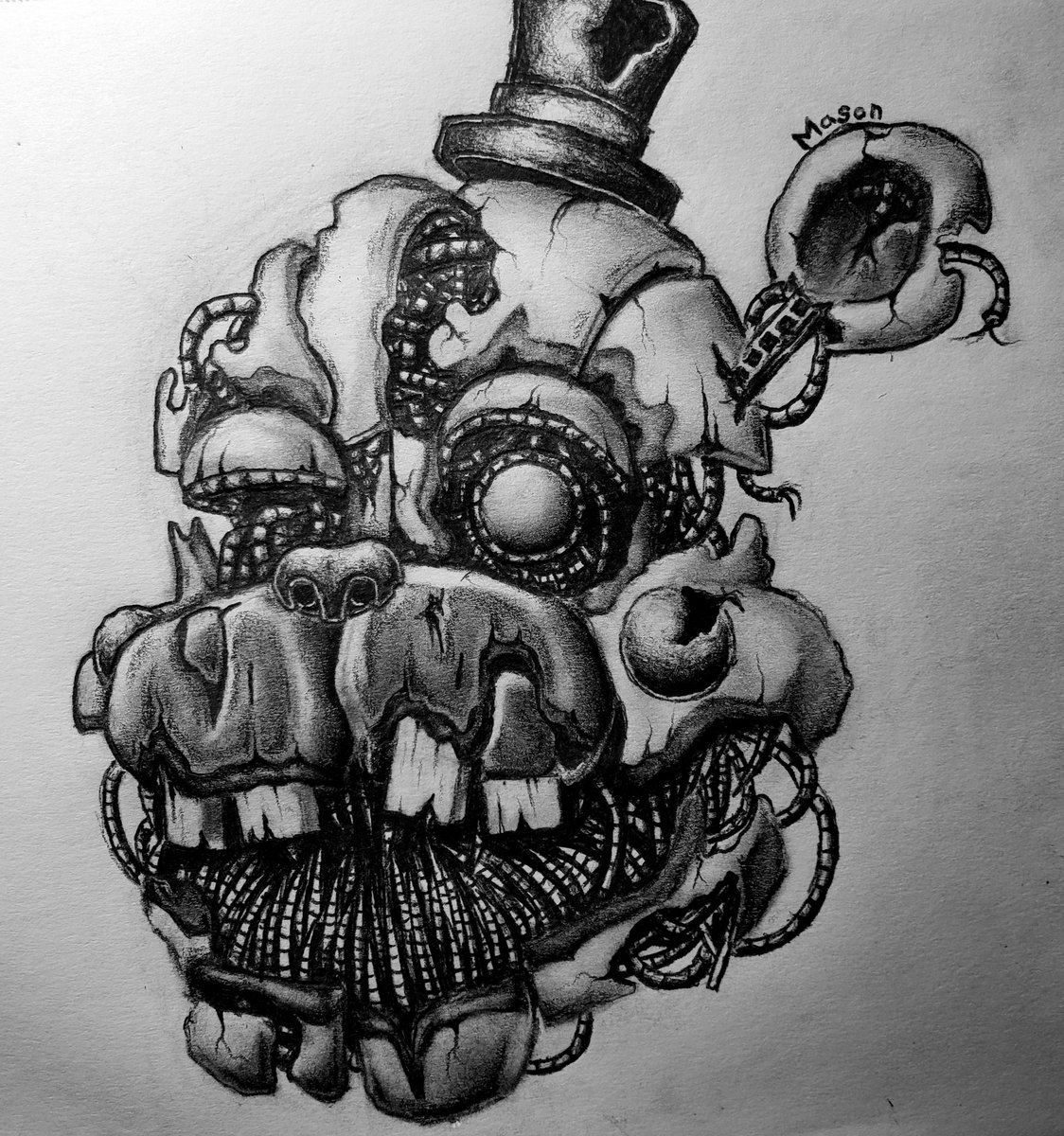 MikeyM32_'s tweet photo. Thought I'd take a moment to share some of my best Five Nights at Freddy's drawings while #FNAF is trending :D https://t.co/5TVtZCXx23