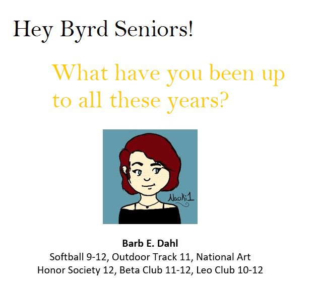 wbhs_blackswan's tweet image. Attention all seniors. Please complete this short form by Feb 5th, so that we can list your activities in the yearbook.
PLEASE READ THE INSTRUCTIONS on the form.  
bit.ly/3oQ1g91
