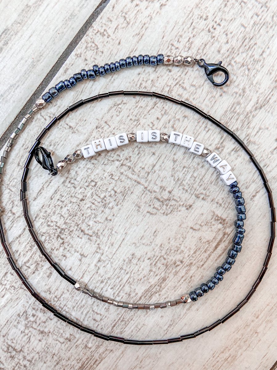 theMasteringMom's tweet photo. Are you a Mandalorian fan? Did you like the second season??

Fun mask chains are live in the shop— new Mando inspired design just launched! 

https://t.co/H4MzIn4fPJ

#Mandalorian #ThisIsTheWay https://t.co/jRL8lHLUdb