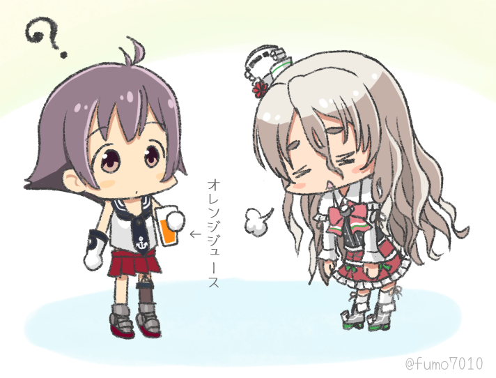 ポーラ(艦これ) 「ポーラ。2枚目は酒匂の名前に期待してたポーラ。 」|ふも🐳Skeb募集中のイラスト
