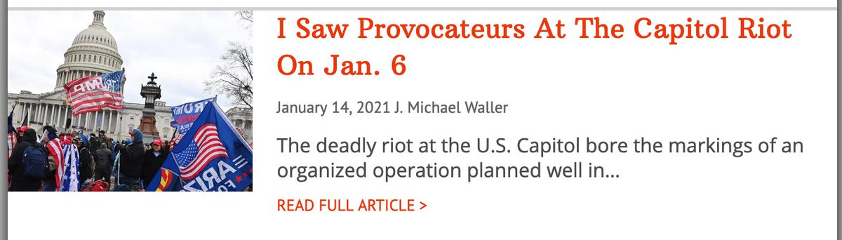 JMichaelWaller's tweet image. Surprised that my very lengthy article on what I saw leading up to the attack on our Capitol is one of the "most popular" on @FDRLST for the second day. I had written it primarily as a note to myself, sat on it for days, and almost didn't even publish it. thefederalist.com/2021/01/14/i-s…