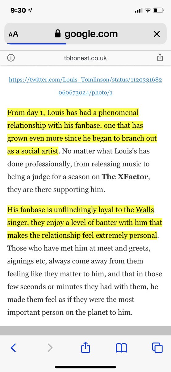 louis makes us feel very seen as fans. from his support to every realm of his fan base, to his willingness to connect with us through merch, shows and twitter.