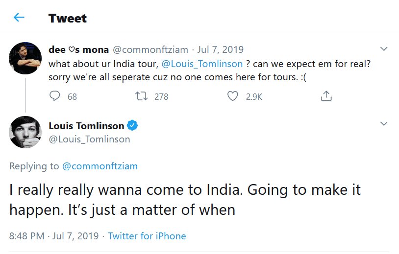 louis makes us feel very seen as fans. from his support to every realm of his fan base, to his willingness to connect with us through merch, shows and twitter.