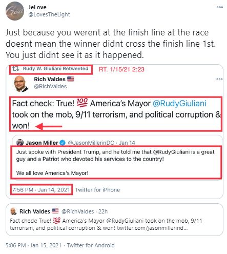 Took on and won.  (past tense)Key words