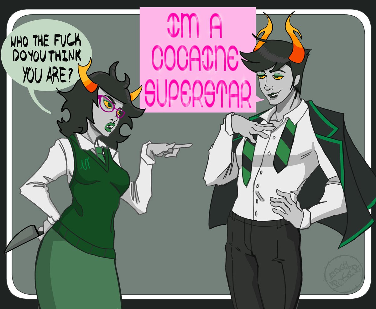 Rotting_Lurker's tweet photo. Lanque be giving off some huge lestat and ayesha erotica vibes
#hiveswap #Lanque https://t.co/HfS0WTrrDe