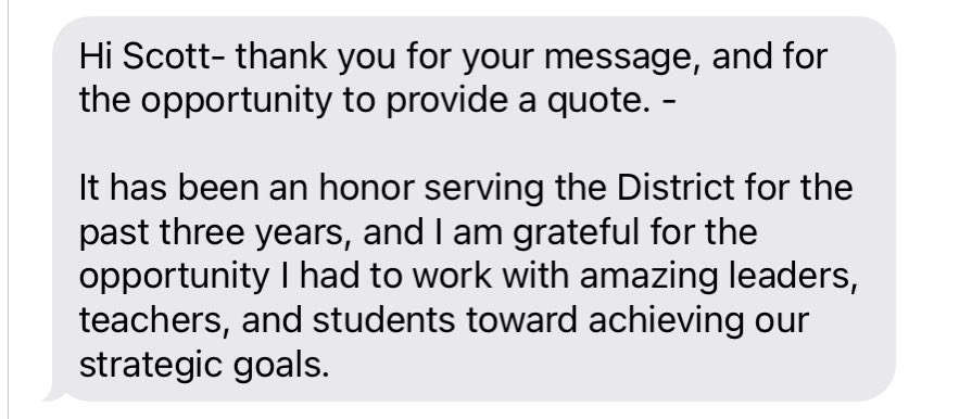 smtravis's tweet photo. .@DrDeborahPosner, an executive director with @browardschools who oversaw the district’s strategic plan and drafted many iterations of school reopening plans during the pandemic, is resigning. Here’s a letter from her boss Maurice Woods. I also reached out to her for comment. https://t.co/nNpmsd4XOI
