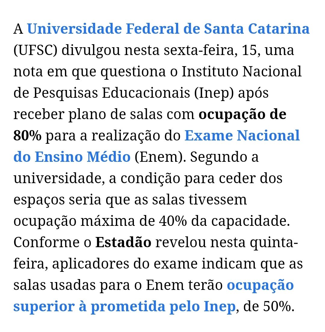 gabifrancof's tweet photo. A Justiça alegou que não iria adiar o Enem pq não existia nenhuma ilegalidade. Isso é o que então?! O que mais vcs precisam pra adiar esse inferno? 

ADIA ENEM ULTIMATO
ADIA ENEM POR VIDAS
ESTUDANTES PEDEM SOCORRO
BRASIL PEDE SOCORRO https://t.co/WbYFC2m2AK