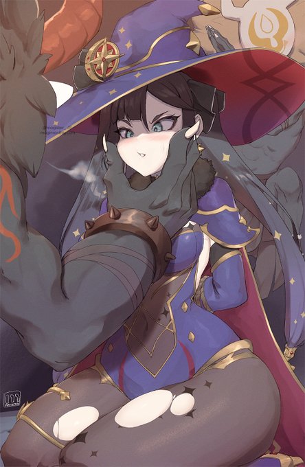 ヒルチャールに捉えてしまったモナちゃん 